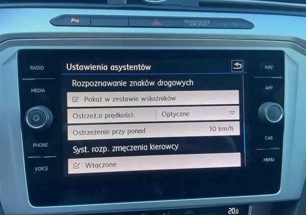 Volkswagen Passat cena 77480 przebieg: 162500, rok produkcji 2019 z Płońsk małe 562